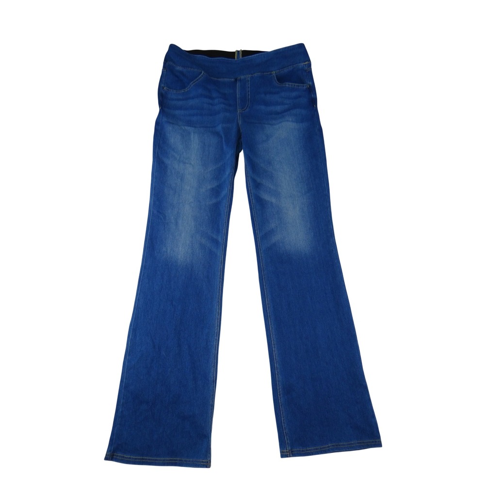 Halara Blue Flare Denim Pull On Jeans Womens XL Extra Tall High Waisted 02967753